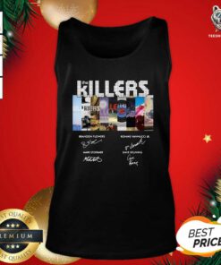 The Killers Band Members Signatures Tank Top - Design By Teeshirtbear.com