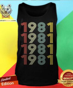 1981 1981 1981 1981 Vintage Tank Top - Design By Teeshirtbear.com