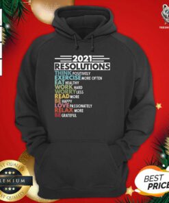2021 New Years Resolutions Happy Goodbye 2020 Hoodie - Design By Teeshirtbear.com