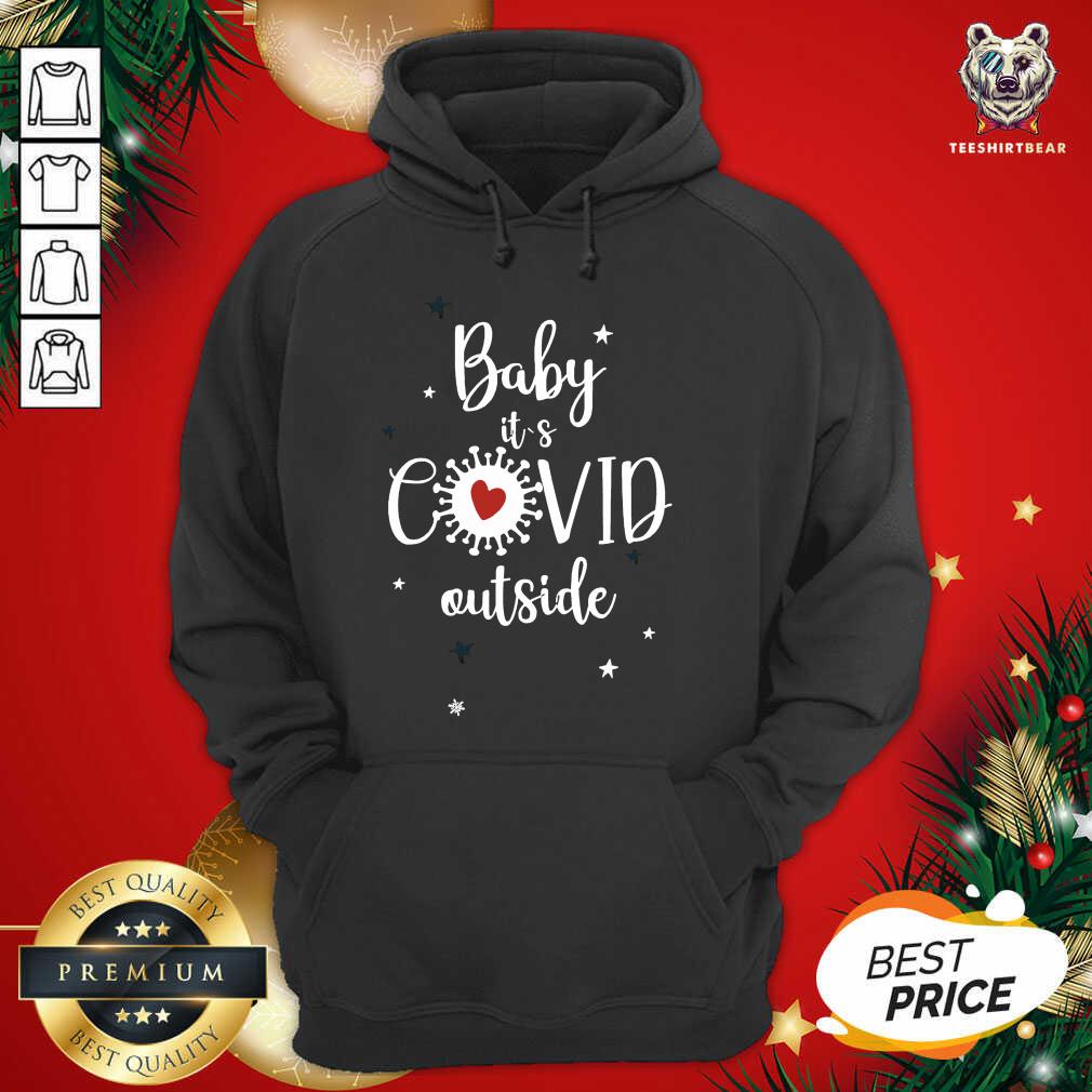 Baby It's Covid Outsideheart Corona Virus Christmas Hoodie - Design By Teeshirtbear.com Baby It's Covid Outsideheart Corona Virus Christmas Hoodie - Design By Teeshirtbear.com