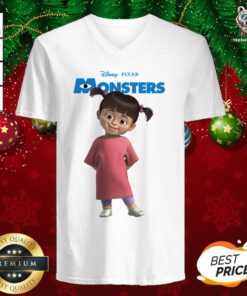 Disney Pixar Boo Monsters V-neck - Design By Teeshirtbear.com