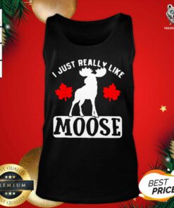 I Just Really Like Moose Tank Top - Design By Teeshirtbear.com