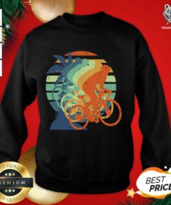 Mountain Biker Cyclist Vintage Retro Sweatshirt - Design By Teeshirtbear.com