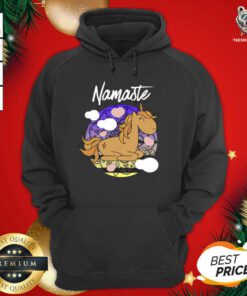 Unicorn Namaste Fable Funny Gift Hoodie - Design By Teeshirtbear.com