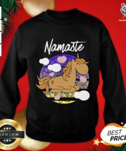 Unicorn Namaste Fable Funny Gift Sweatshirt - Design By Teeshirtbear.com