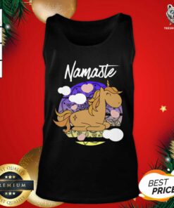 Unicorn Namaste Fable Funny Gift Tank Top - Design By Teeshirtbear.com