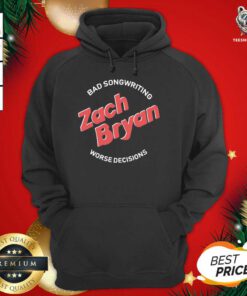 Zach Bryan Merch Bad Songwriting Hoodie - Design By Teeshirtbear.com