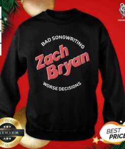Zach Bryan Merch Bad Songwriting Sweatshirt - Design By Teeshirtbear.com