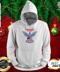 America First Tee Donald Trump 2020 Presidential Campaign Hoodie - Design By Teeshirtbear.com