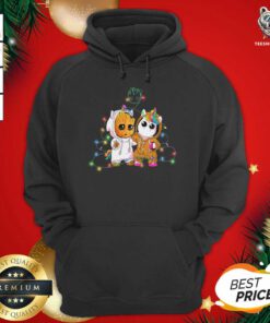Baby Groot And Baby Unicorn Merry Christmas Hoodie - Design By Teeshirtbear.com
