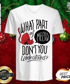 Cat What Part Of Meow Don’t You Understand V-neck - Design By Teeshirtbear.com