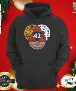 42 The Answer To Life Universe And Everything Hoodie - Design By Teeshirtbear.com