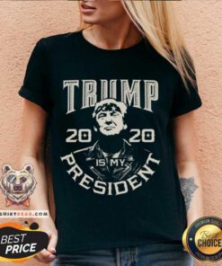 Donald Trump Is My President 2020 Election Republican V-neck - Design By Teeshirtbear.com