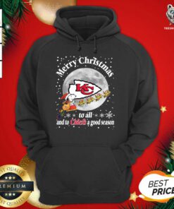 Kansas City Chiefs Merry Christmas To All And To Chiefs A Good Season NFL Football Sports Women's Hoodie - Design By Teeshirtbear.com