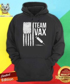 Team Vax Vaccine Patriotic Pro Vaccination Hoodie - Design By Teeshirtbear.com