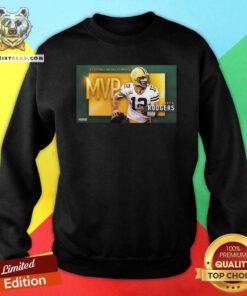Angry Aaron Rodgers MVP Pro Football 1 Writers Of America 2021 Sweatshirt - Design by Teeshirtbear.com