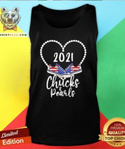 Arrogant Kamala Harris Chucks And Pearls 2021 Converse American Flag Tank Top - Design by Teeshirtbear.com