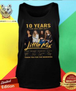 10 Years Little Mix Thank You For The Memories Signatures Tank Top - Design By Teeshirtbear.com