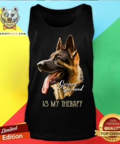 German Shepherd Is My Therapy Tank Top - Design By Teeshirtbear.com