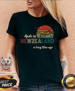 Made In New Zealand A Long Time Ago Vintage V-neck - Design By Teeshirtbear.com