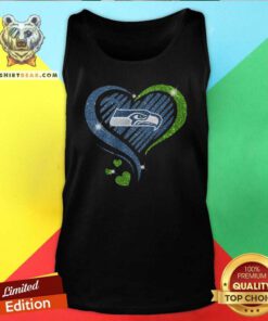 Seattle Seahawks Diamond Heart Tank Top