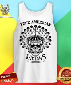 Skull True American Indians Tank Top - Design By Teeshirtbear.com