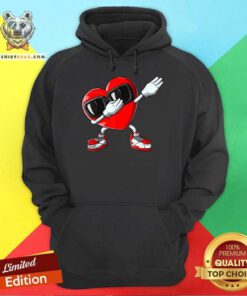 Valentines Day Dabbing Heart Hoodie - Design By Teeshirtbear.com