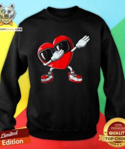 Valentines Day Dabbing Heart Sweatshirt - Design By Teeshirtbear.com