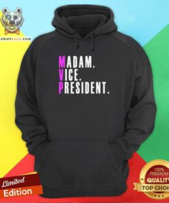 Confused MVP 11 Madam Vice President Kamala Harris Hoodie - Design by Teeshirtbear.com