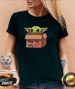 Baby Yoda Adopt This Not Baby This Jedi V-neck