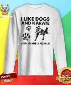I Like Dogs And Karate And Maybe 3 People Sweatshirt
