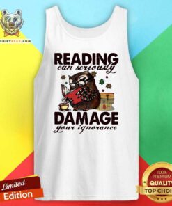 Owl Reading Can Seriously Damage Your Ignorance Tank Top - Design By Teeshirtbear.com