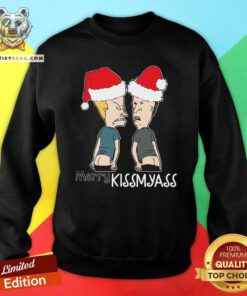 Beavis And ButtHead Merry Kissmyass Christmas Sweatshirt