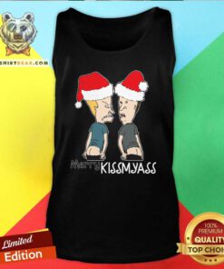 Beavis And ButtHead Merry Kissmyass Christmas Tank Top