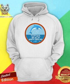 Topsail Beach North Carolina NC Dolphin Lover Hoodie