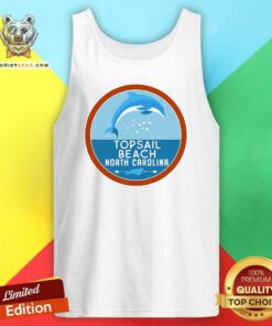 Topsail Beach North Carolina NC Dolphin Lover Tank Top