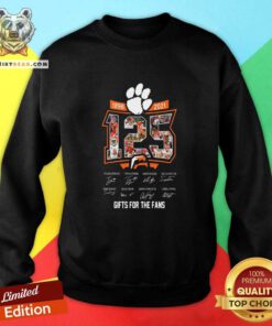 Clemson Tiger 1986 2021 125 Signatures Gifts For The Fans Sweatshirt - Design By Teeshirtbear.com