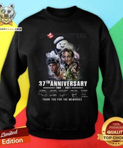 Ghostbusters 37th Anniversary Thank You For The Memories Signatures Sweatshirt