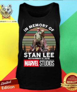 In Memory Of Stan Lee November 12 2018 Marvel Studios Signature Vintage Tank Top - Design By Teeshirtbear.com