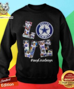 \Love Dallas Cowboys #myCowboys Signatures Sweatshirt - Design By Teeshirtbear.com