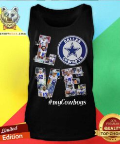 Love Dallas Cowboys #myCowboys Signatures Tank Top - Design By Teeshirtbear.com
