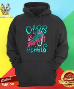 Great President Kamala Harris Green Chucks And Pearls 2021 Hoodie - Design by Teeshirtbear.com