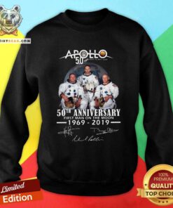 Apollo Next Giant Leap 52 Years Thank You For The Memories Signatures Sweatshirt - Design By Teeshirtbear.com
