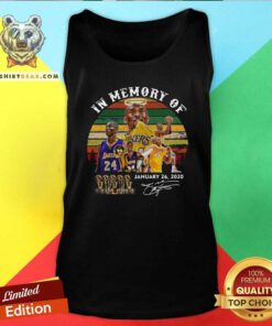 In Memory Of Kobe Bryant January 26 2020 Signature Vintage Tank Top
