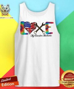 Love My Elevator Mechanic American Flag Independence Day Tank Top - Design By Teeshirtbear.com