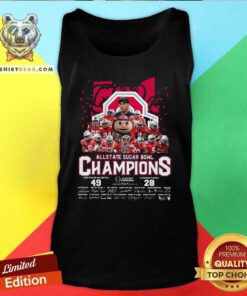 Allstate Sugar Bowl Champions Ohio State Buckeyes 49 28 Clemson Tigers Signatures Tank Top - Design By Teeshirtbear.com