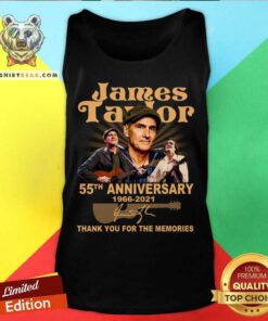 James Taylor 55th Anniversary Thank You For The Memories Signatures Tank Top - Design By Teeshirtbear.com