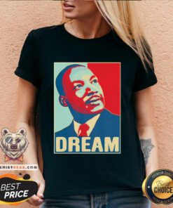 Martin Luther King Jr I Have A Dream Hope Style Portrait V-neck