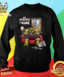 Marvel Heroes At Home Hulk Sweatshirt - Design By Teeshirtbear.com