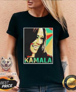 Jealous 2021 Vice President Kamala Harris V-neck - Design by Teeshirtbear.com